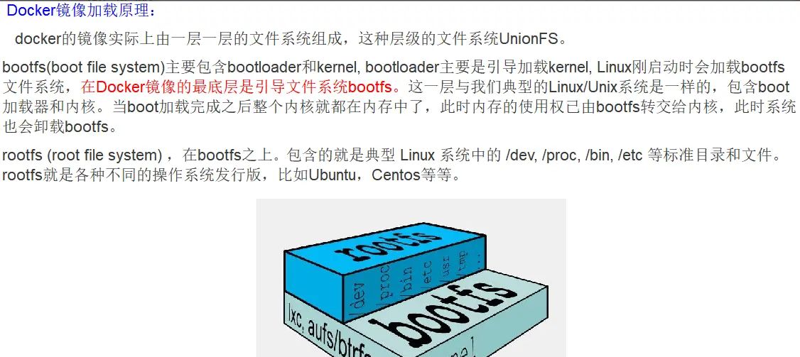 《docker基础篇：4.Docker镜像》包括是什么、分层的镜像、UnionFS（联合文件系统）、docker镜像的加载原理、为什么docker镜像要采用这种分层结构呢、docker镜像commit