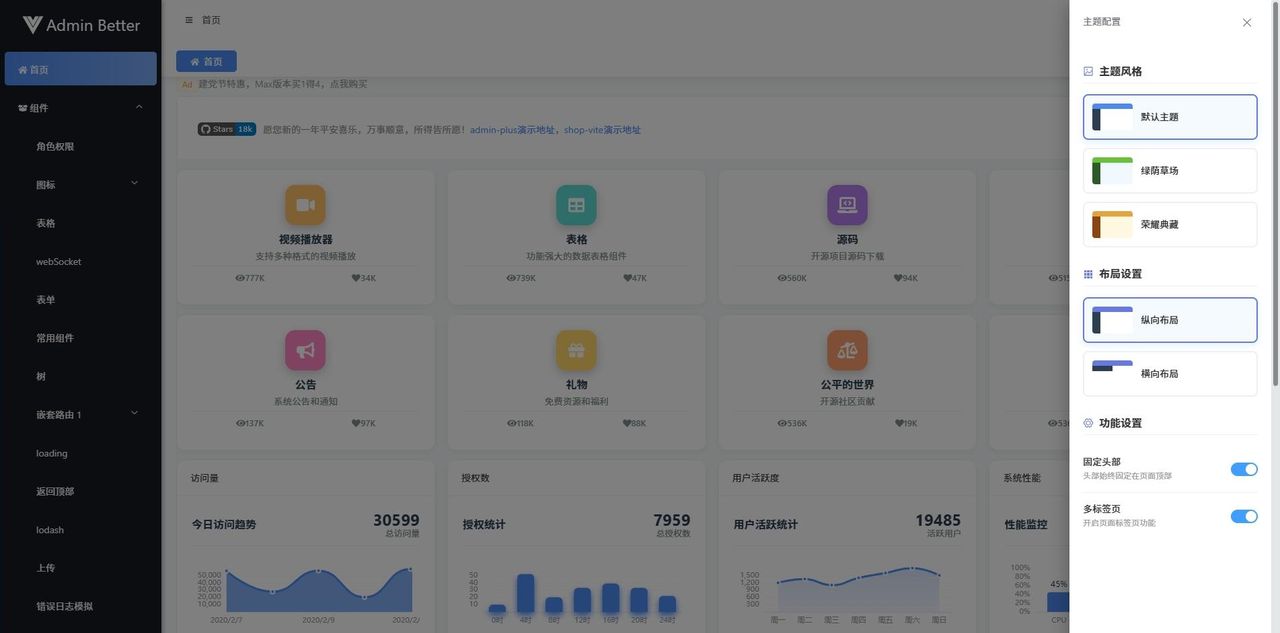 2025年中后台前端管理框架后起之秀