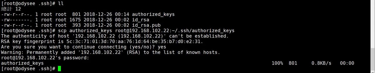 配置ssh免密登录,搭配scp进行无密传输、copy文件
