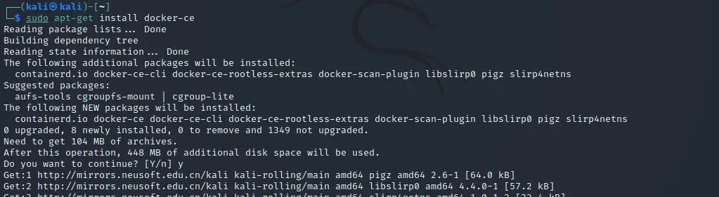 Kali安装Docker并安装awvs