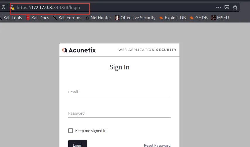 Kali安装Docker并安装awvs
