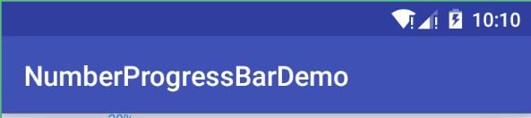 Android上美丽简洁的数字进度条