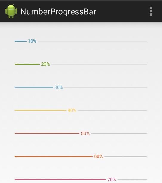 Android上美丽简洁的数字进度条