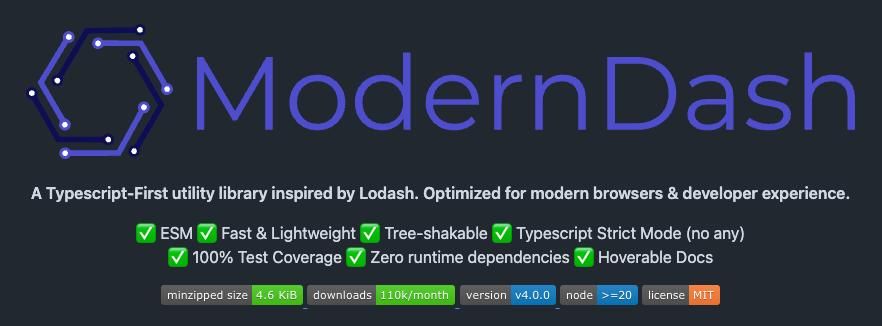 4 个最强 JS 工具库!强势兼容 Vue、React!