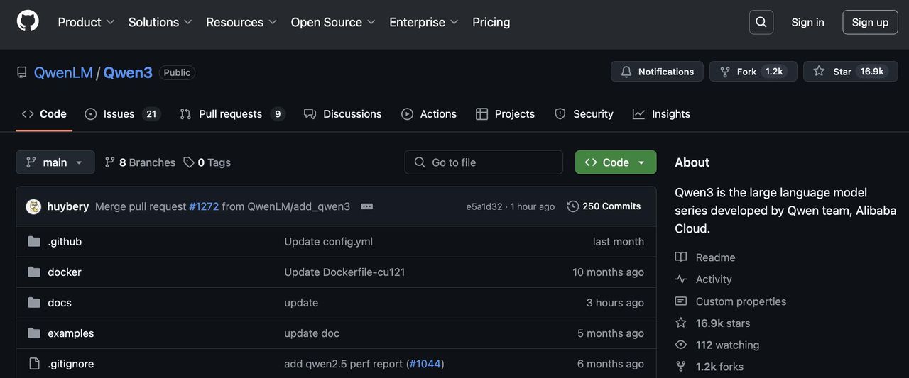 阿里Qwen3深夜开源！8款模型、集成MCP，性能超DeepSeek-R1，2小时狂揽16.9k星