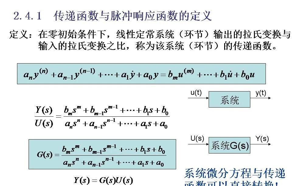 24252自动控制原理第二章连续系统的数学模型