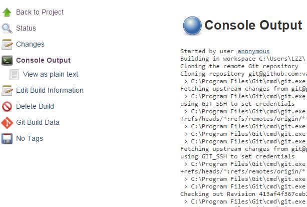 jenkins + Git 搭建持续集成环境