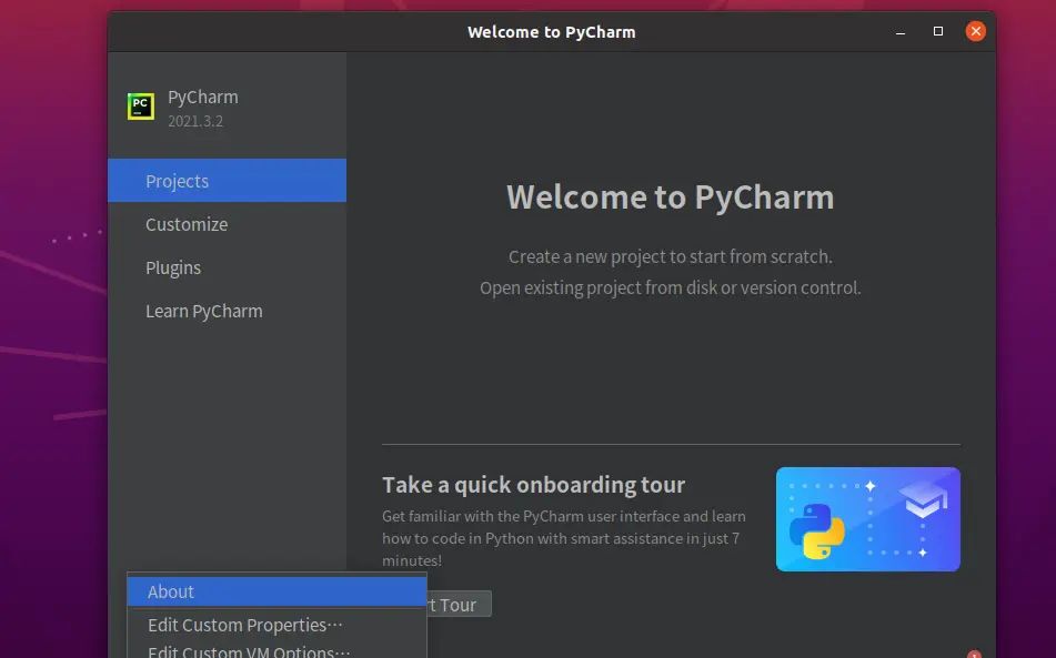 Ubuntu 安装pycharm