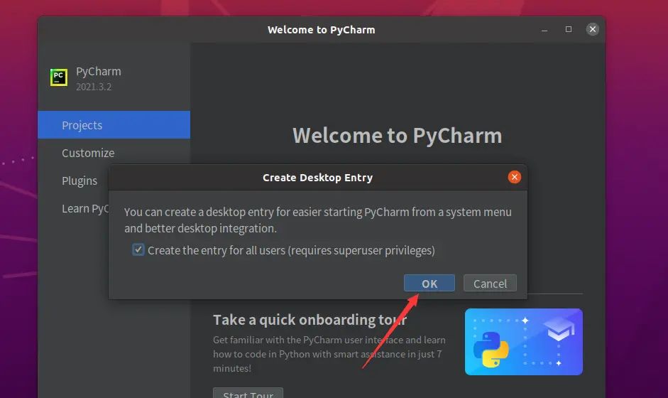 Ubuntu 安装pycharm