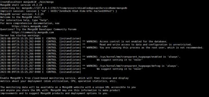Mongodb centos7安装