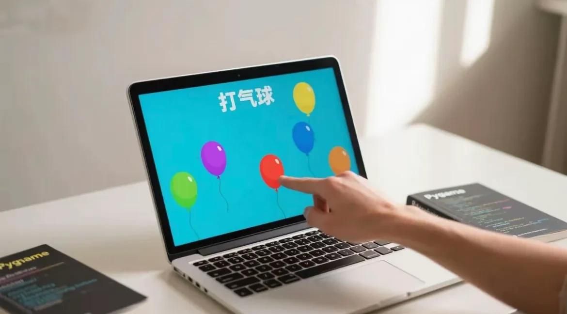 用Python做款"打气球"游戏,10分钟上手!小白也能惊艳朋友圈