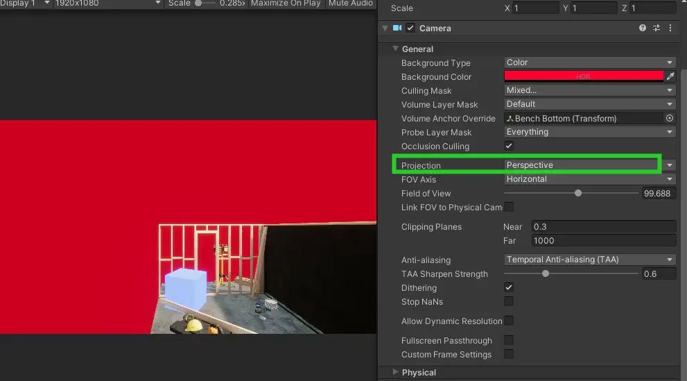 Unity 相机 相机的通用参数