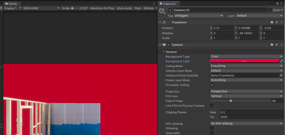 Unity 相机 相机的通用参数
