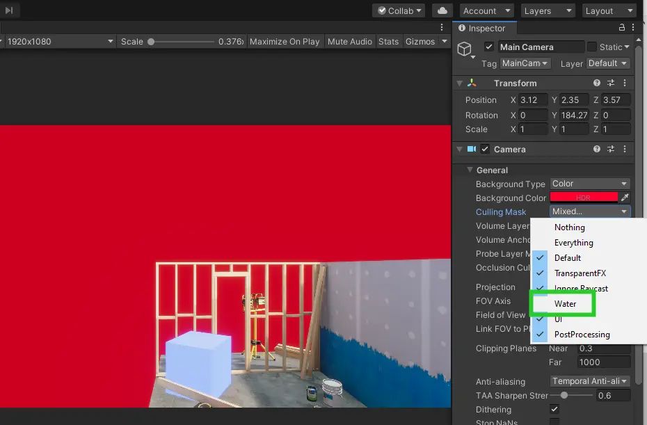 Unity 相机 相机的通用参数