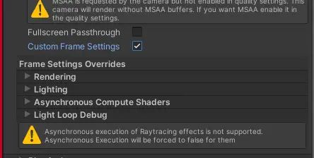Unity 相机 相机的通用参数