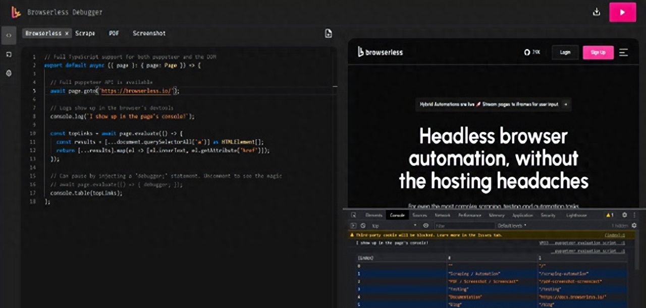 Browserless：Docker 无头浏览器工具