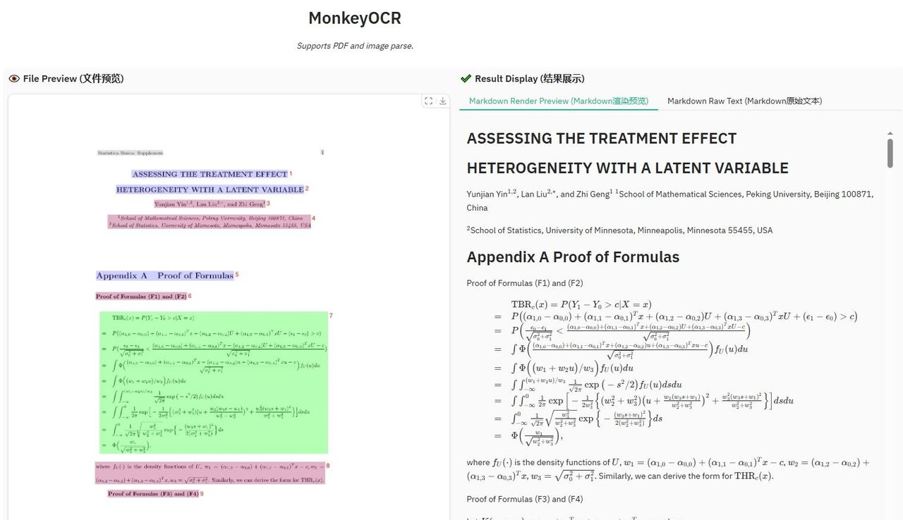 轻量级OCR模型!MonkeyOCR:高效精准的文档解析开源项目!