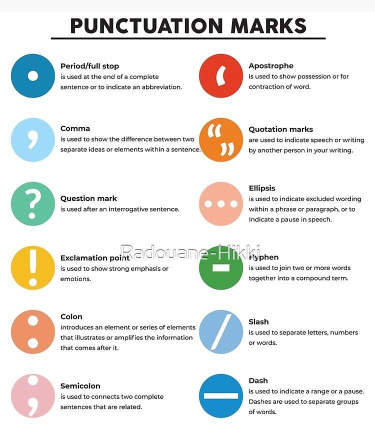 English punctuations英语的标点符号