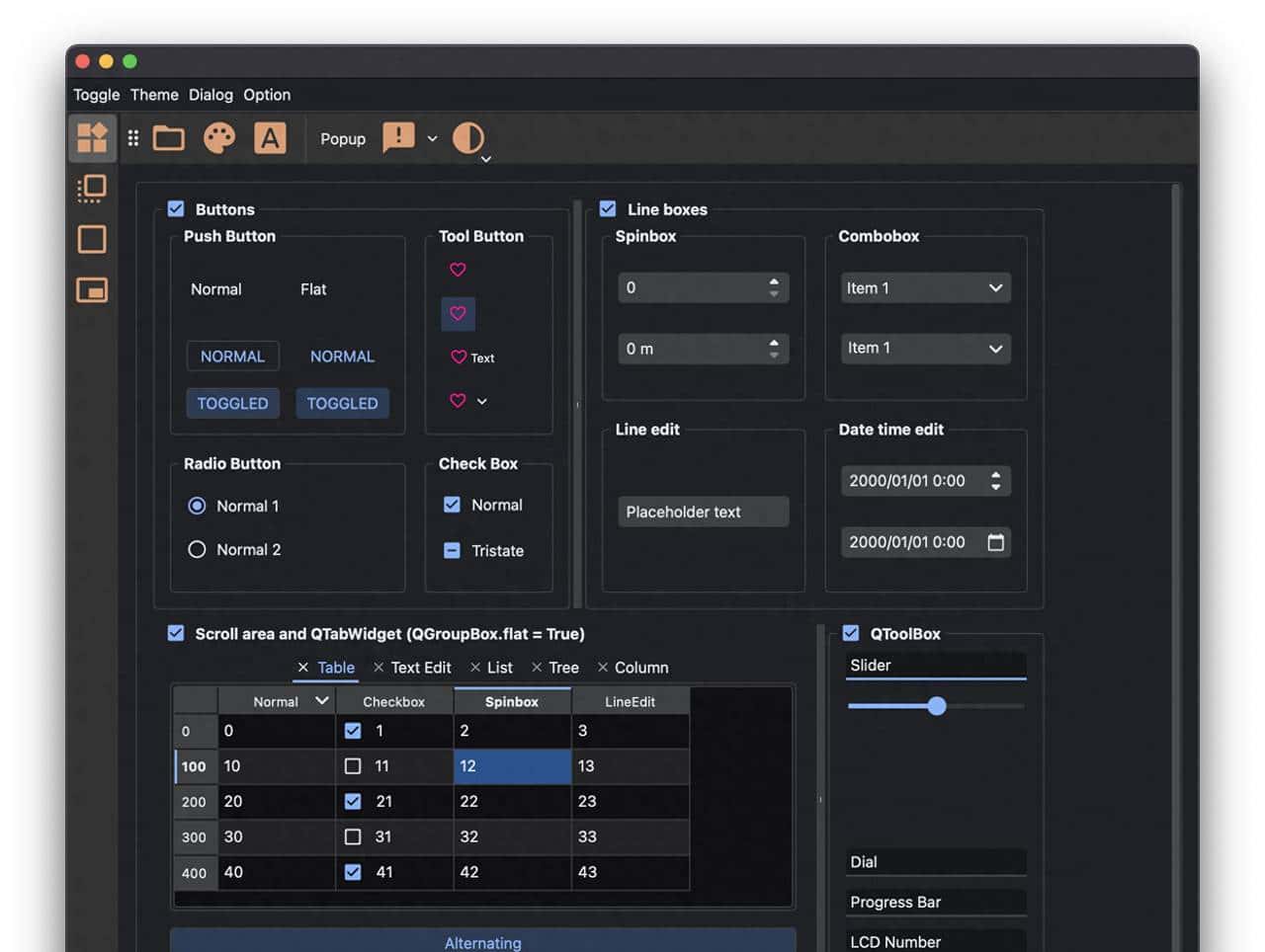 PyQt/PySide的界面美化工具，美化库