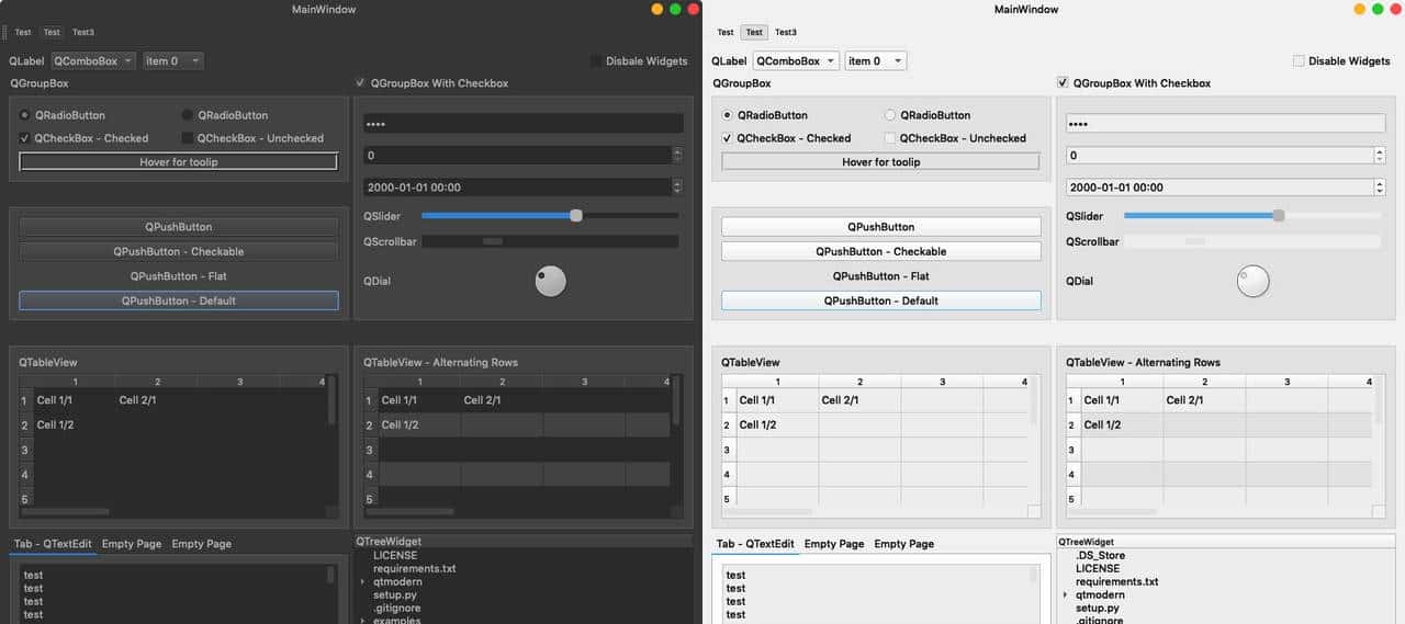 PyQt/PySide的界面美化工具，美化库