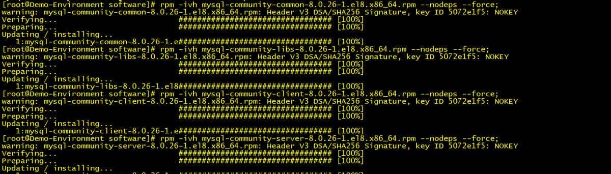 Linux上安装MySQL(RPM方式),安装过程还算顺利