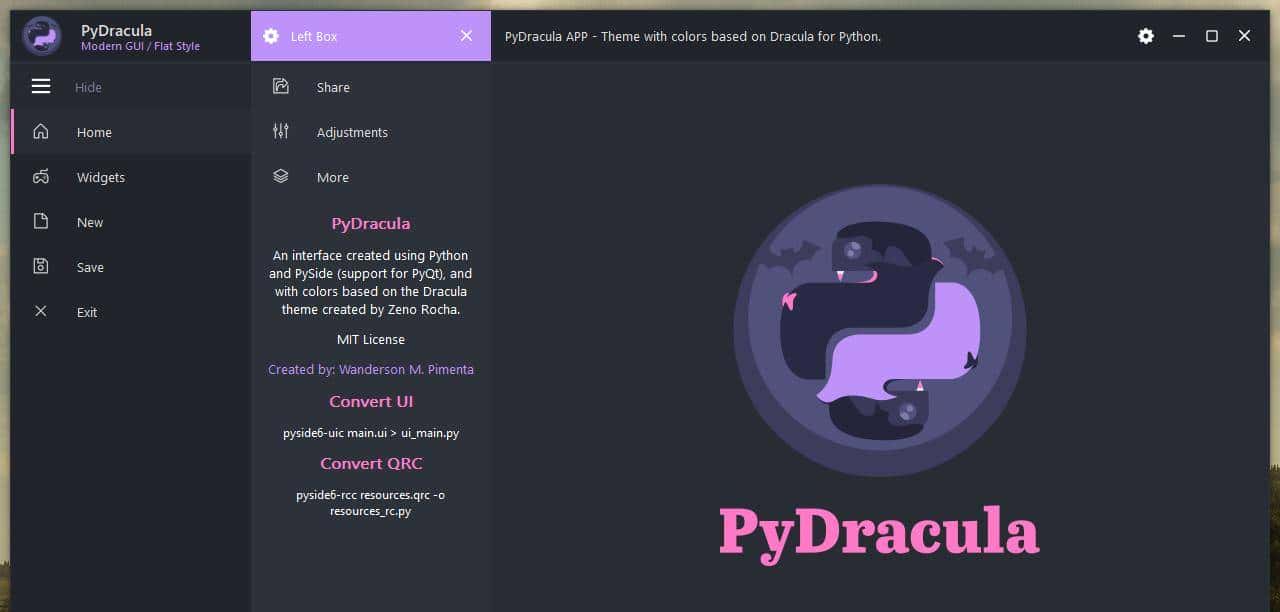 PyQt/PySide的界面美化工具，美化库