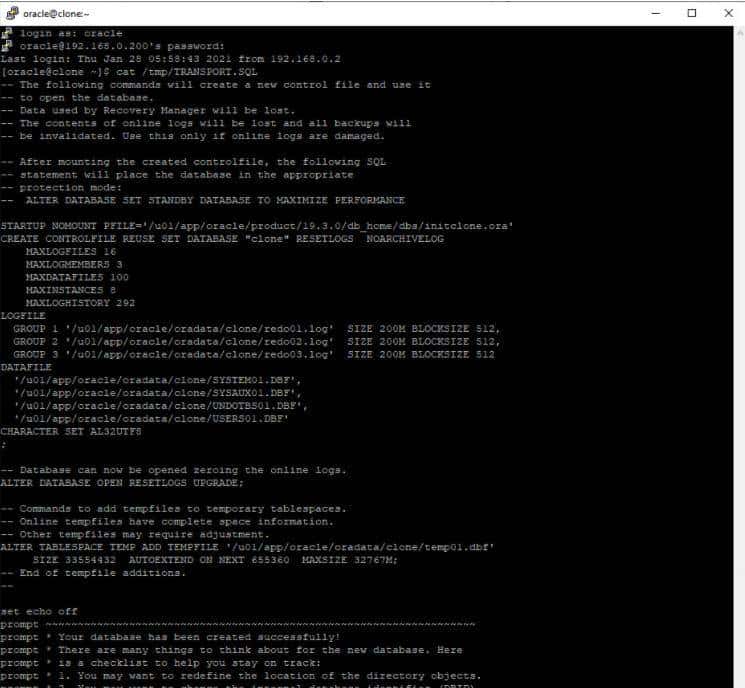 使用 convert database 命令进行 RMAN 跨平台迁移(12C至19C)