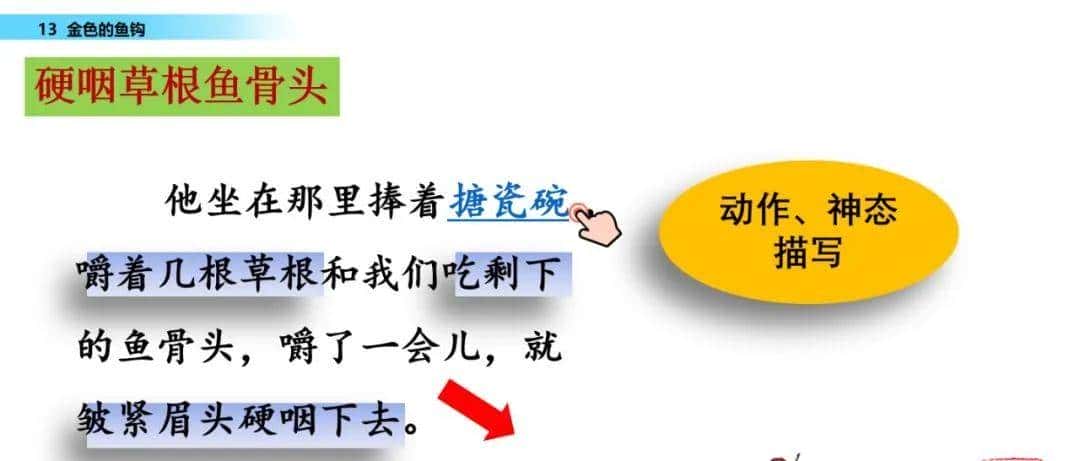 部编六年级语文下册第13课《金色的鱼钩》知识点及课堂测试题