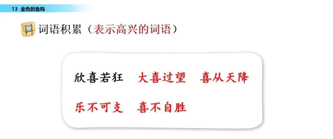 部编六年级语文下册第13课《金色的鱼钩》知识点及课堂测试题