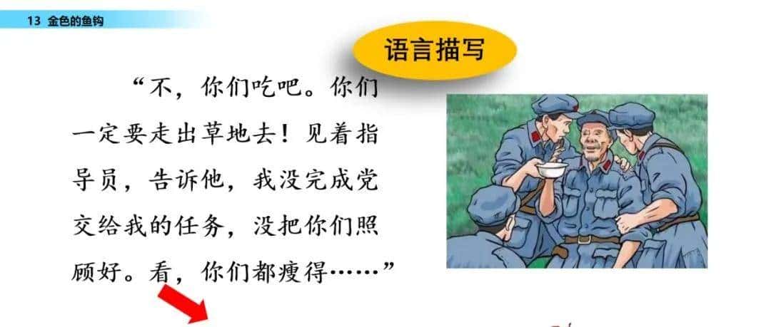 部编六年级语文下册第13课《金色的鱼钩》知识点及课堂测试题