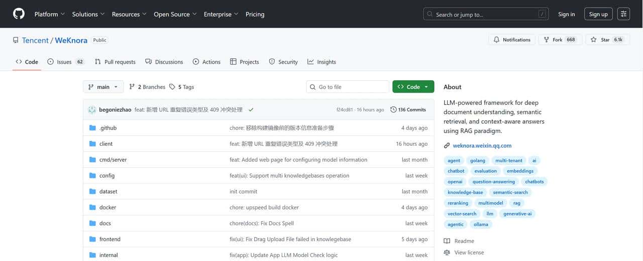 RAG 热潮下，腾讯开源 WeKnora，文档库秒变智能问答系统