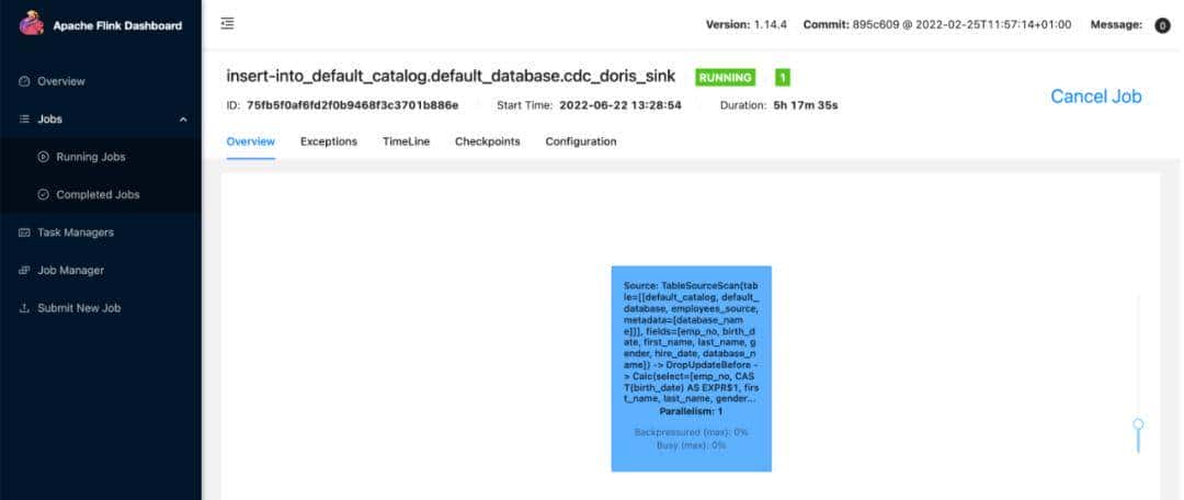 Doris Connector x Flink CDC 实现 MySQL 分库分表 Exactly Once精准接入