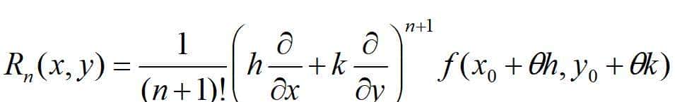 多元函数泰勒公式