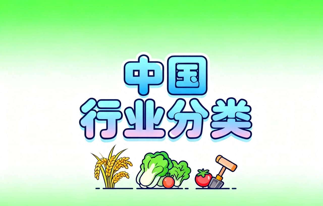 一文读懂中国行业分类：从田间到云端的 20 大门类解析