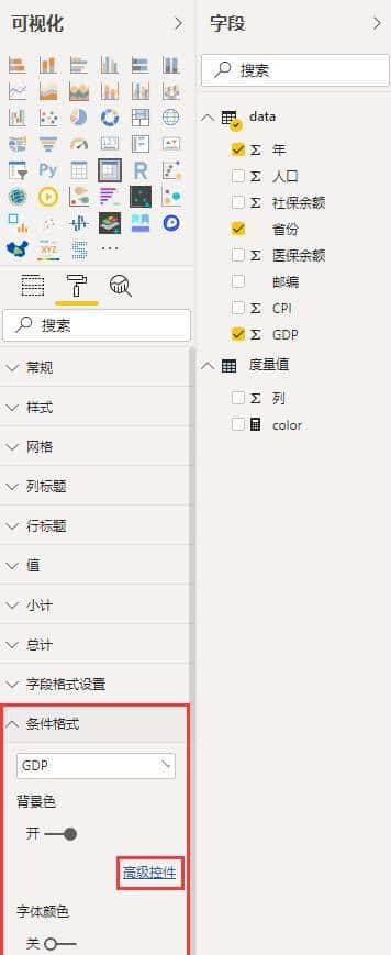 Power BI 度量值控制条件格式，以及自定义条件格式中的SVG图标