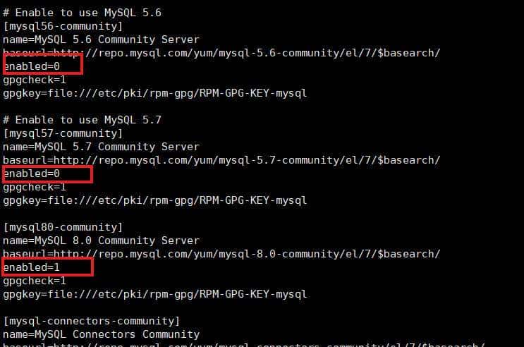 Linux（CentOS） 在线安装MySQL8.0和其他版本，修改root密码