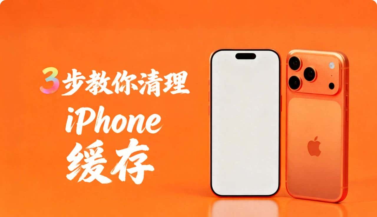 iPhone 越用越卡？ 3 步教你清缓存，比那些清理工具管用10倍！