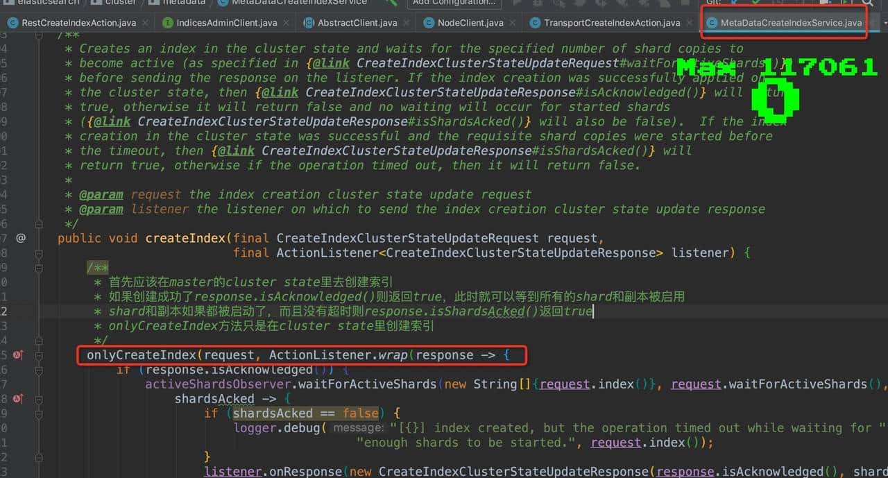 Elasticsearch创建索引流程