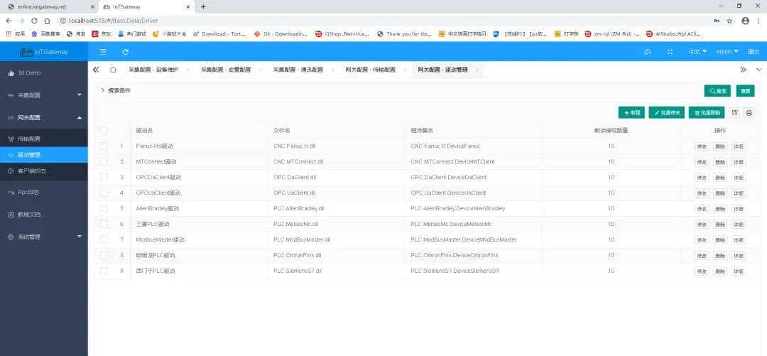 C# .NET6+SQLite物联网平台演示