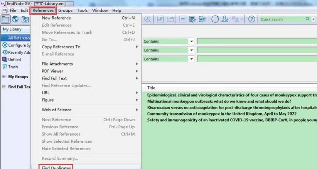 使用Endnote合并文章的参考文献，超超超级简单