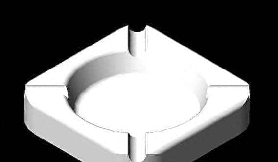 中望CAD绘制烟灰缸教程