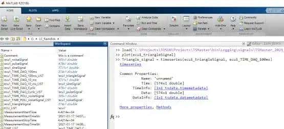 TSMaster XCP 模块输出的 mat 文件格式说明