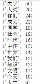 我的第二程Python之路-week1 词云