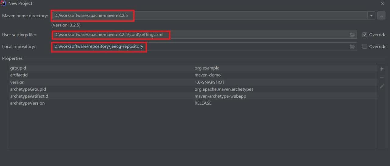 Maven web项目创建和Maven依赖仓库介绍
