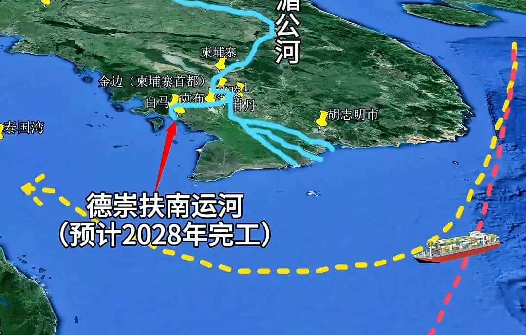 在柬埔寨开挖德崇扶南运河，厉害了，我的国！！！