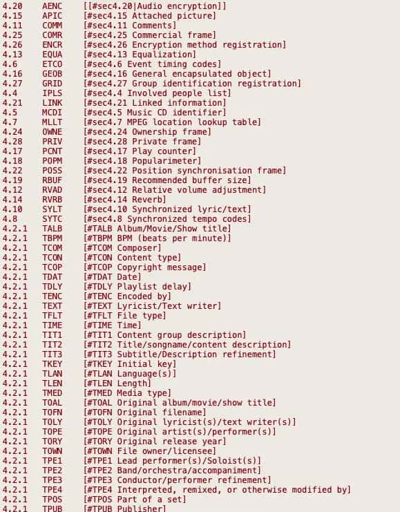 封装格式--5:MP3格式详解