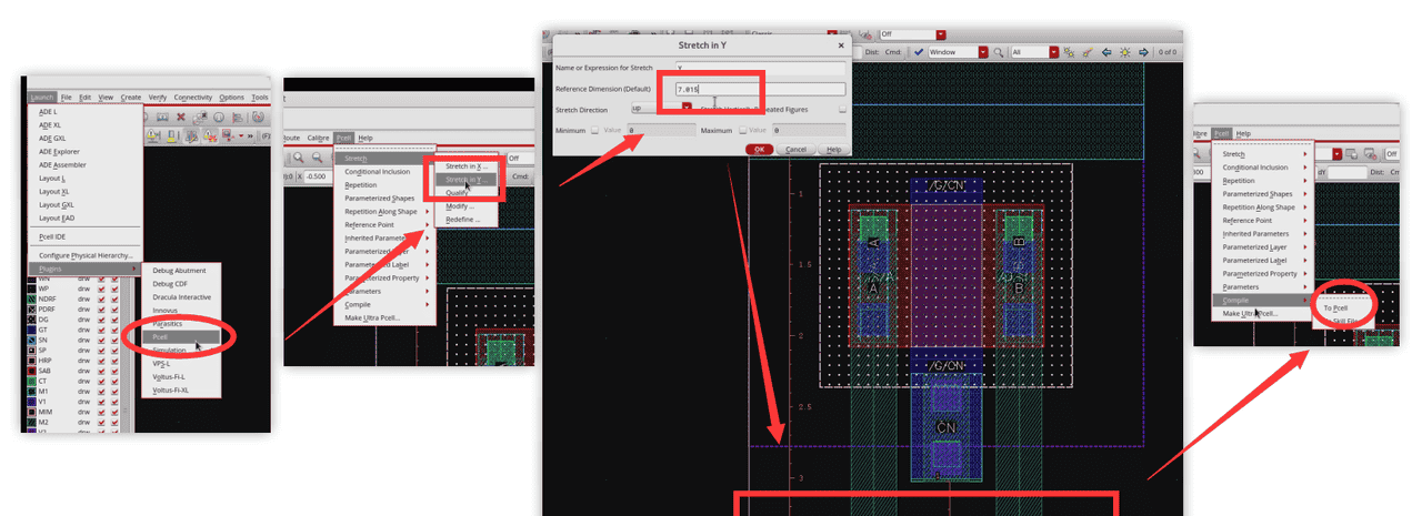 layout常用操作，DFF触发器版图为例