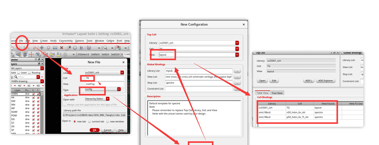 layout常用操作，DFF触发器版图为例