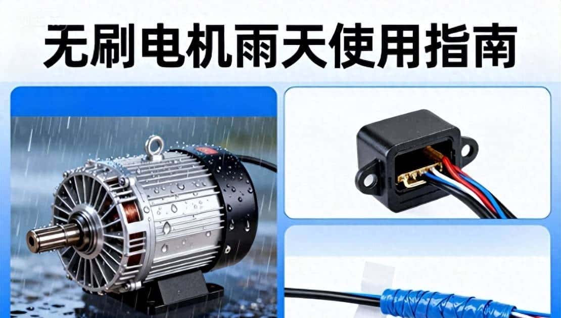 长期户外用无刷电机？雨天长效防水这样做，励磁模块别漏封