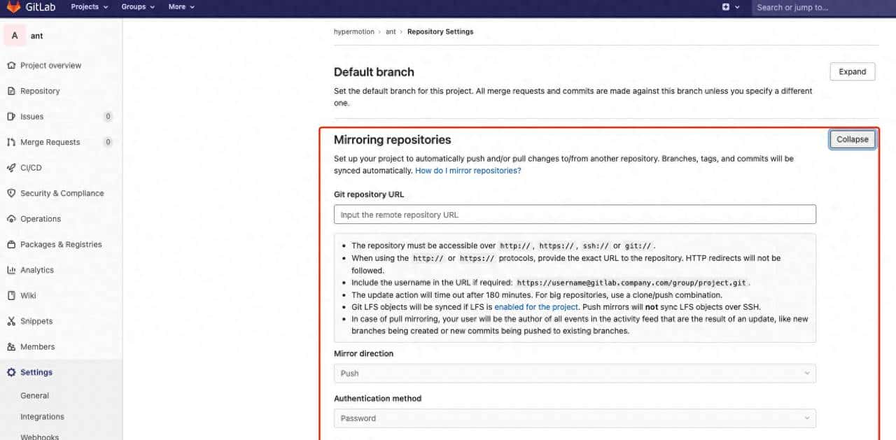Gitlab之间进行同步备份